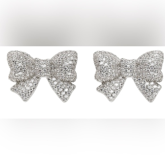 SHUSHU/TONG - Silver YVMIN Edition Pavé Bow Single Earring